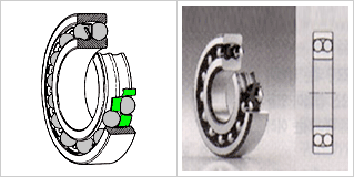 Self-aligned ball bearing